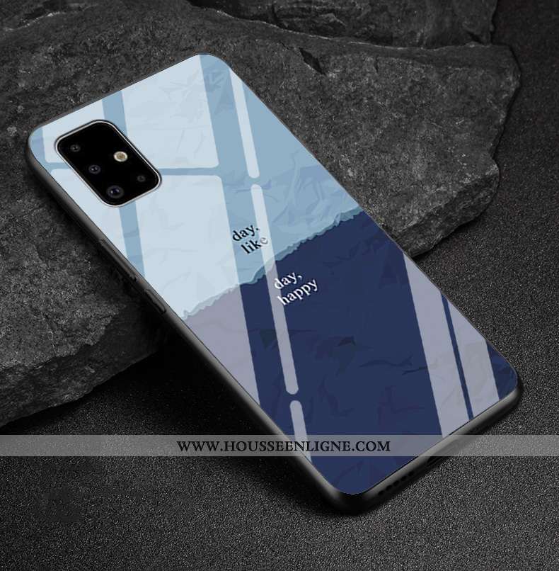 Housse Samsung Galaxy A51 Verre Personnalité Étoile Incassable Fluide Doux Personnalisé Amoureux Rou