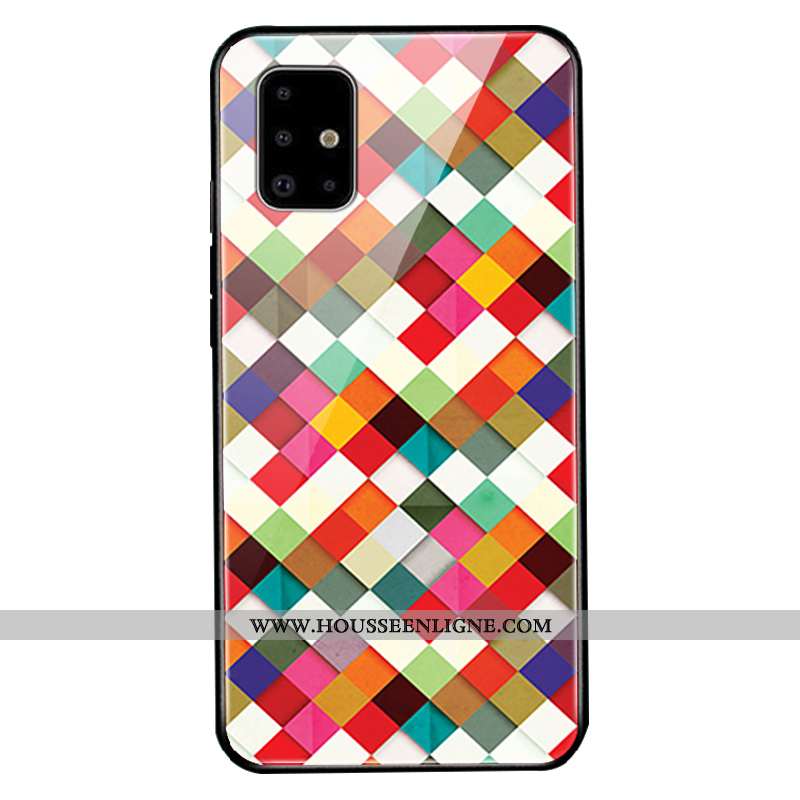 Housse Samsung Galaxy A51 Verre Personnalité Étoile Incassable Fluide Doux Personnalisé Amoureux Rou