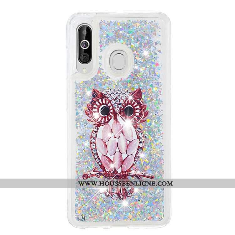 Housse Samsung Galaxy A60 Dessin Animé Tendance Incassable Étui Tout Compris Coque Quicksand Bleu