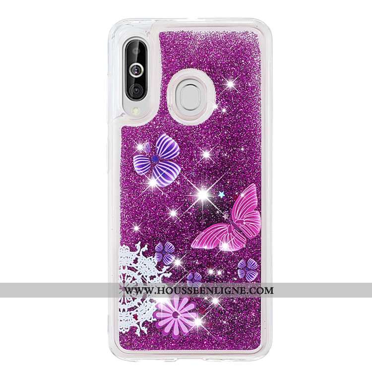 Housse Samsung Galaxy A60 Dessin Animé Tendance Incassable Étui Tout Compris Coque Quicksand Bleu