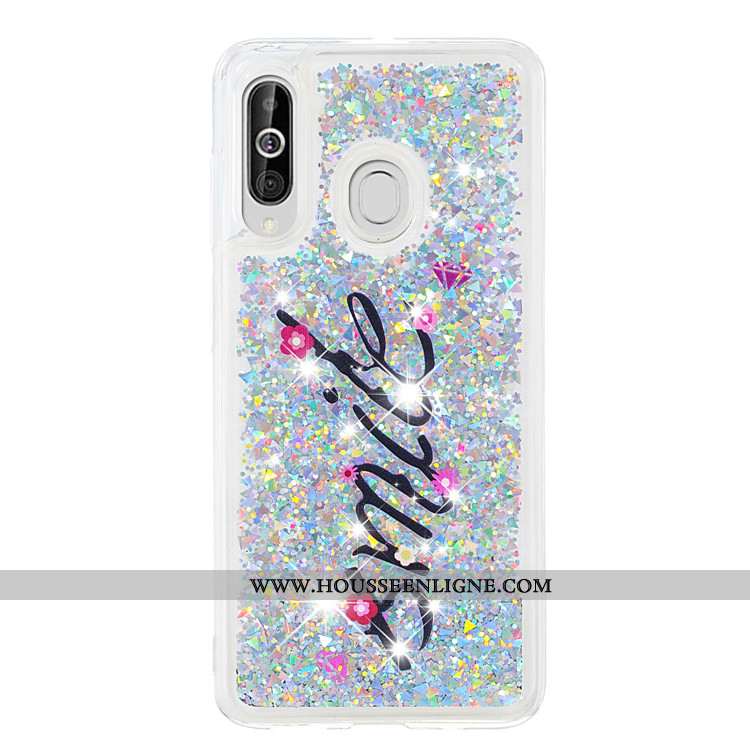 Housse Samsung Galaxy A60 Dessin Animé Tendance Incassable Étui Tout Compris Coque Quicksand Bleu