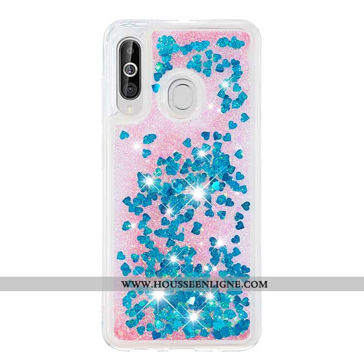 Housse Samsung Galaxy A60 Dessin Animé Tendance Incassable Étui Tout Compris Coque Quicksand Bleu