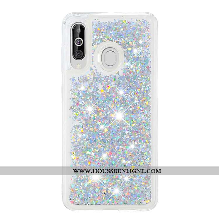 Housse Samsung Galaxy A60 Dessin Animé Tendance Incassable Étui Tout Compris Coque Quicksand Bleu