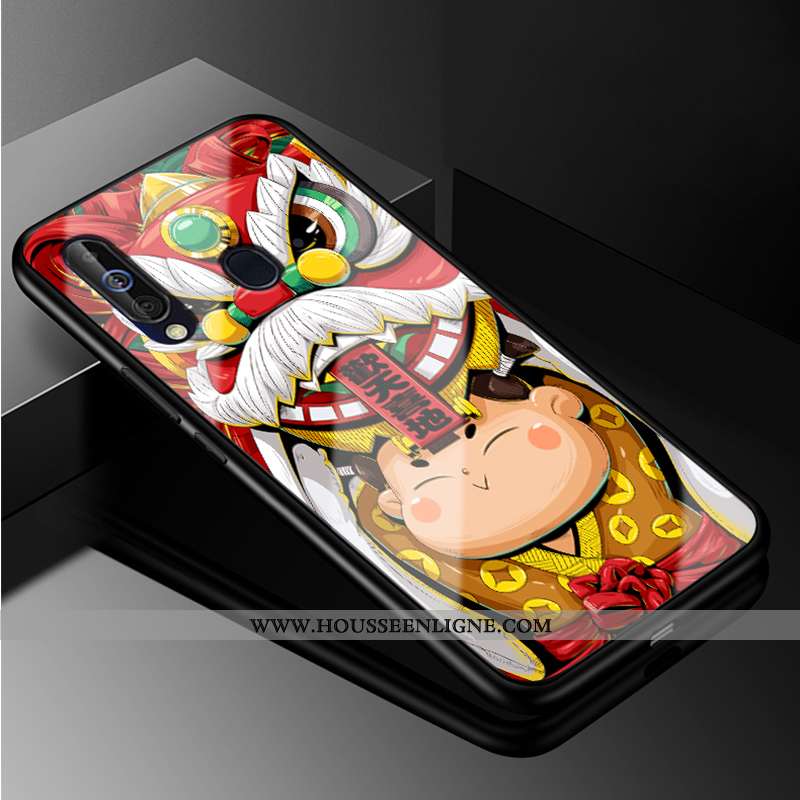 Housse Samsung Galaxy A60 Mode Protection Tout Compris Verre Style Chinois Étoile Rouge