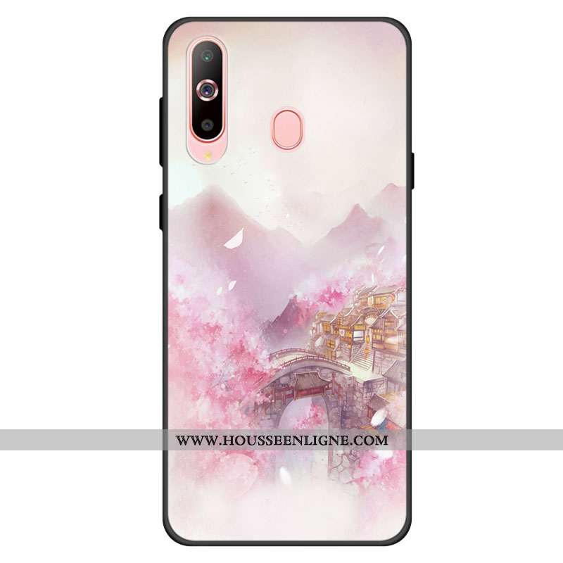 Housse Samsung Galaxy A60 Personnalité Fluide Doux Silicone Incassable Protection Téléphone Portable