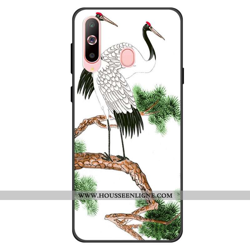 Housse Samsung Galaxy A60 Personnalité Fluide Doux Silicone Incassable Protection Téléphone Portable