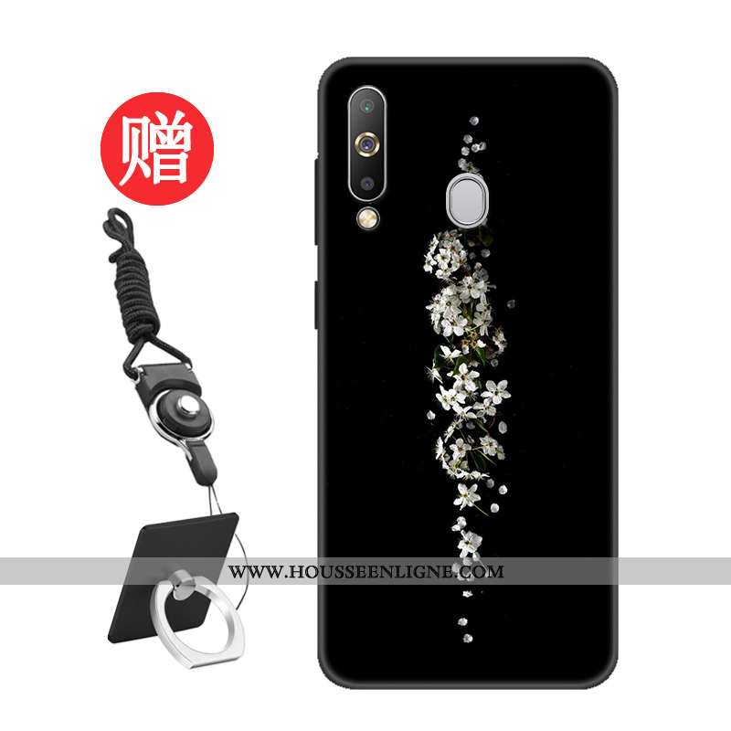 Housse Samsung Galaxy A60 Protection Tempérer Personnalisé Étoile Noir Étui Membrane