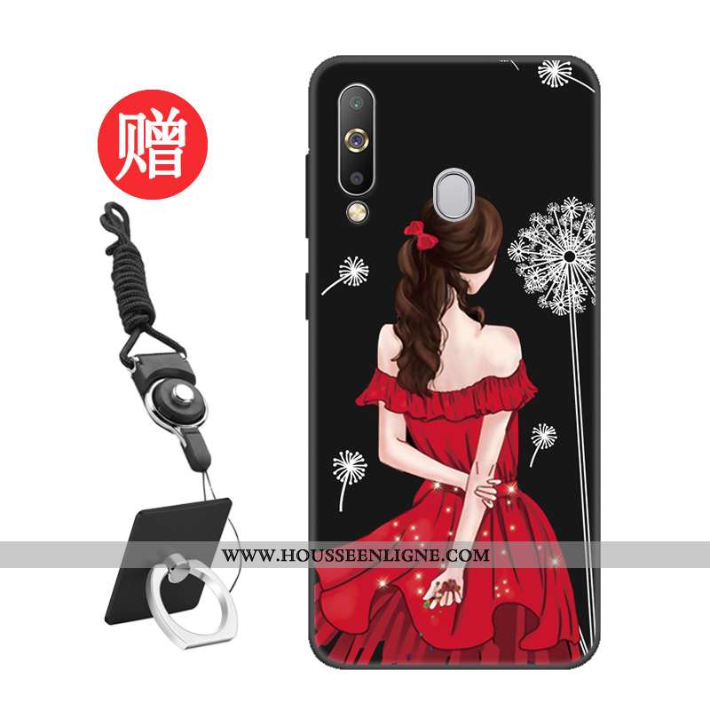 Housse Samsung Galaxy A60 Protection Tempérer Personnalisé Étoile Noir Étui Membrane