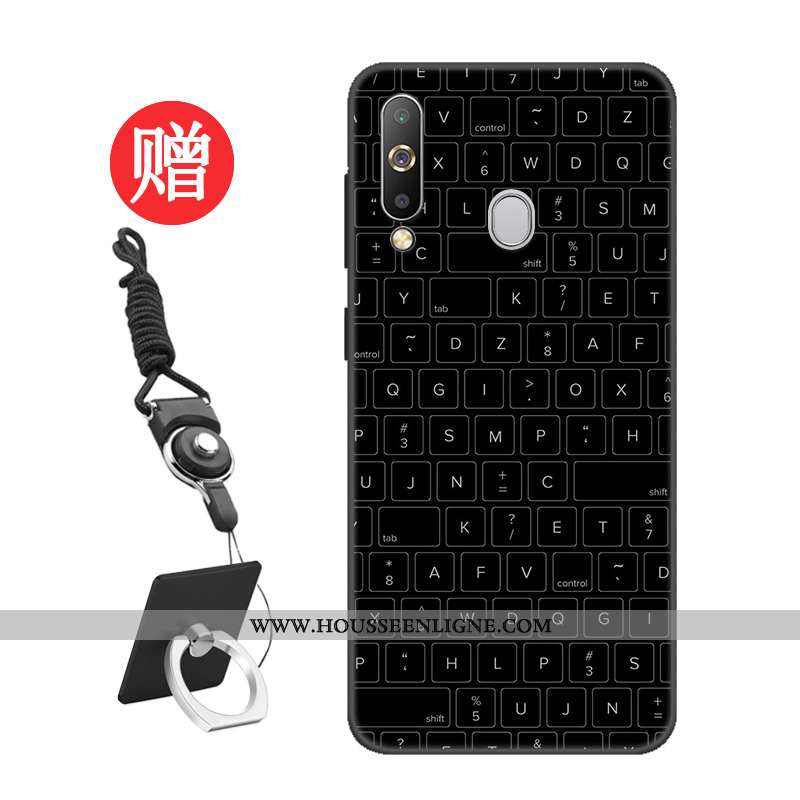 Housse Samsung Galaxy A60 Protection Tempérer Personnalisé Étoile Noir Étui Membrane