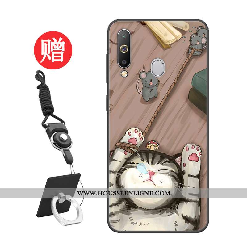 Housse Samsung Galaxy A60 Protection Tempérer Personnalisé Étoile Noir Étui Membrane