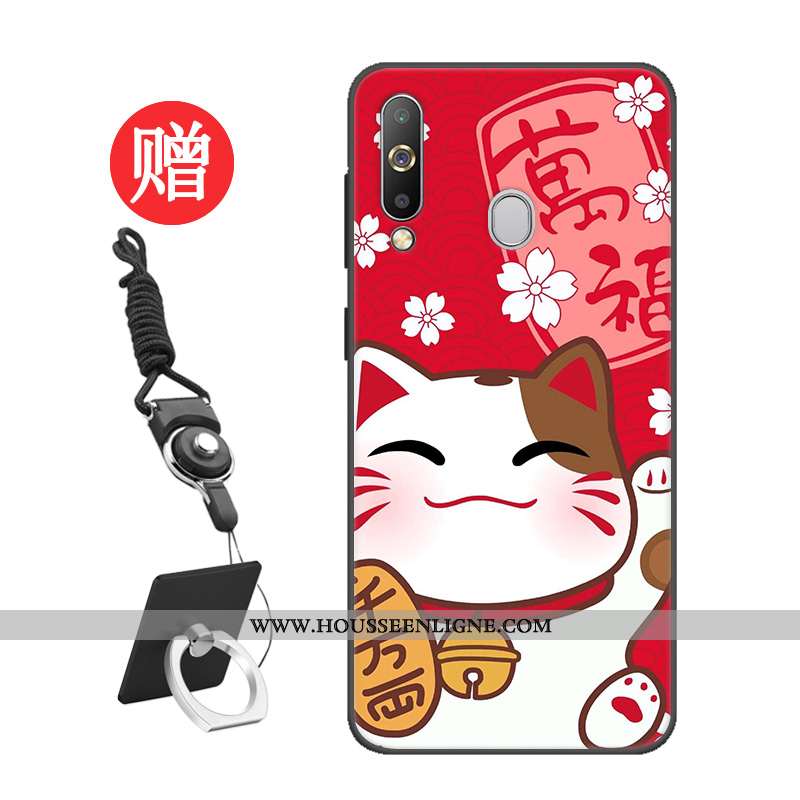 Housse Samsung Galaxy A60 Protection Tempérer Personnalisé Étoile Noir Étui Membrane