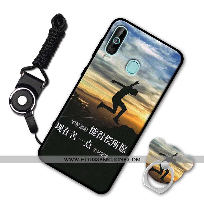 Housse Samsung Galaxy A60 Silicone Protection Ornements Suspendus Étoile Fluide Doux Étui Coque Blan
