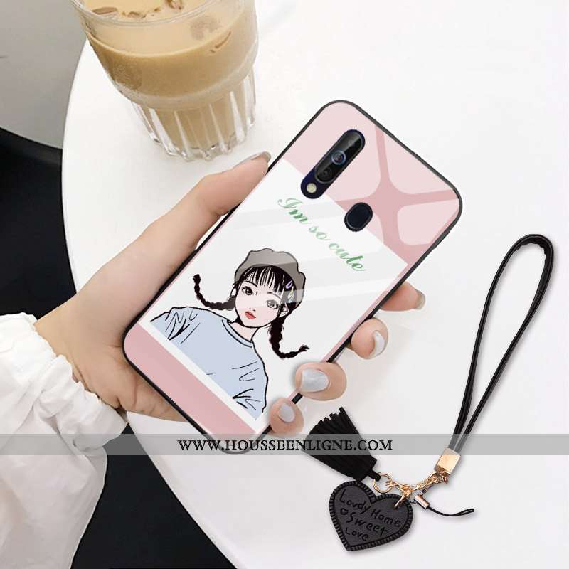 Housse Samsung Galaxy A60 Tendance Protection Étoile Personnalité Rose Téléphone Portable Difficile