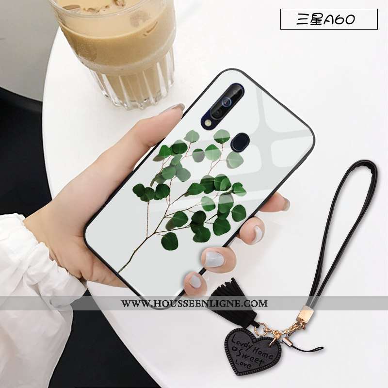 Housse Samsung Galaxy A60 Tendance Protection Étoile Personnalité Rose Téléphone Portable Difficile
