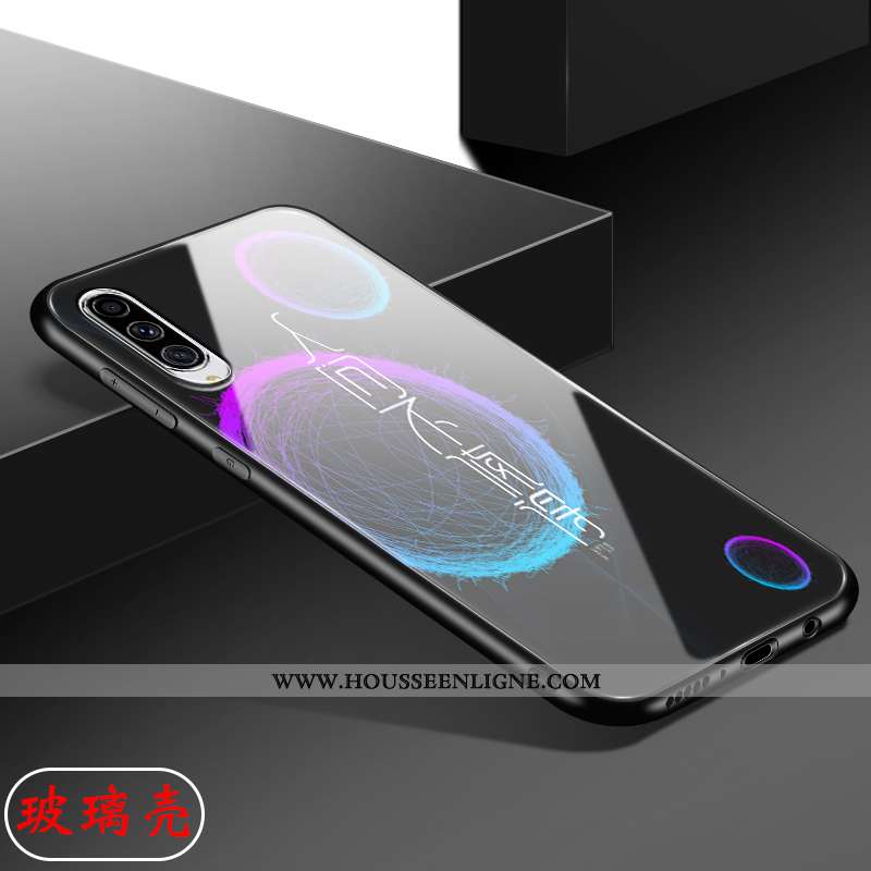 Housse Samsung Galaxy A70 Délavé En Daim Verre Antidérapant Simple Membrane Coque Étui Rose