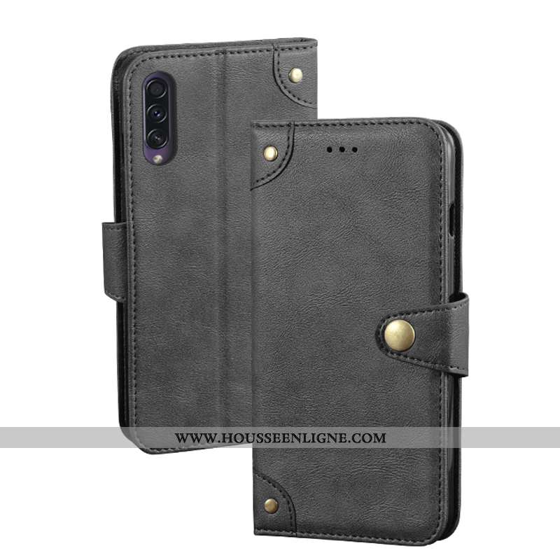 Housse Samsung Galaxy A70 Ornements Suspendus Portefeuille Étui Silicone Étoile Protection Coque Noi