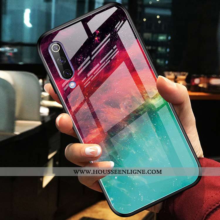 Housse Samsung Galaxy A70 Verre Dessin Animé Incassable Étui Nouveau Bordure Téléphone Portable Roug