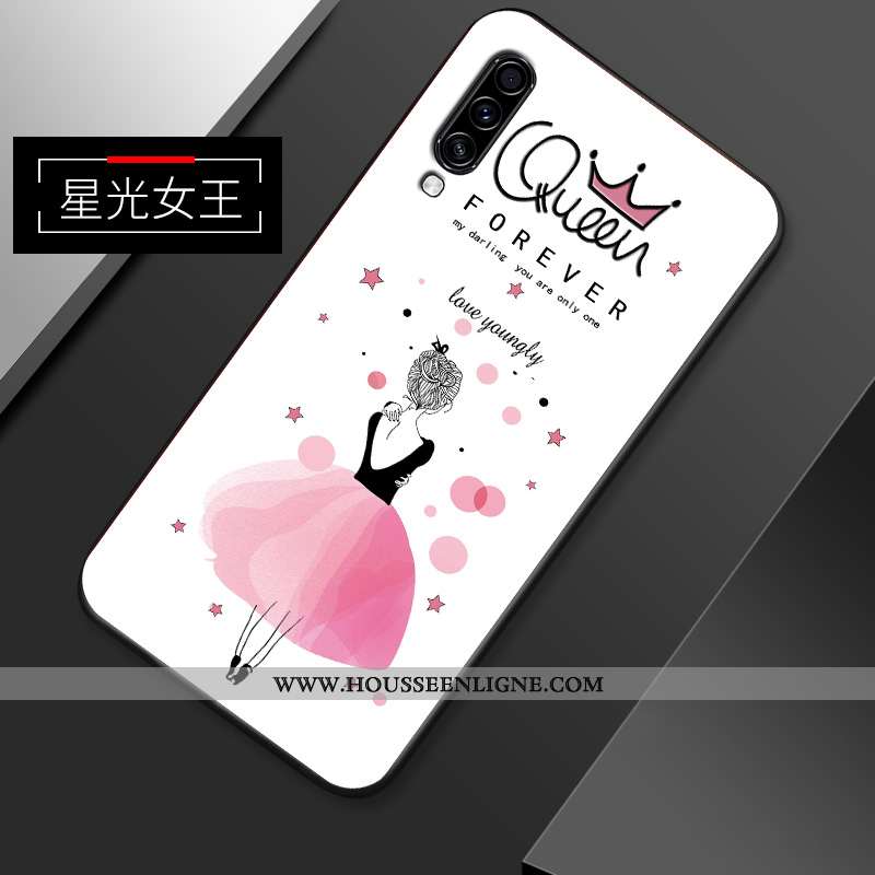 Housse Samsung Galaxy A70s Délavé En Daim Personnalité Jaune Dessin Animé Fluide Doux Net Rouge Étui