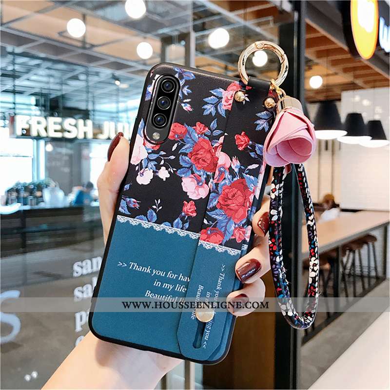 Housse Samsung Galaxy A70s Fluide Doux Silicone Amoureux Protection Légères Tendance Délavé En Daim 