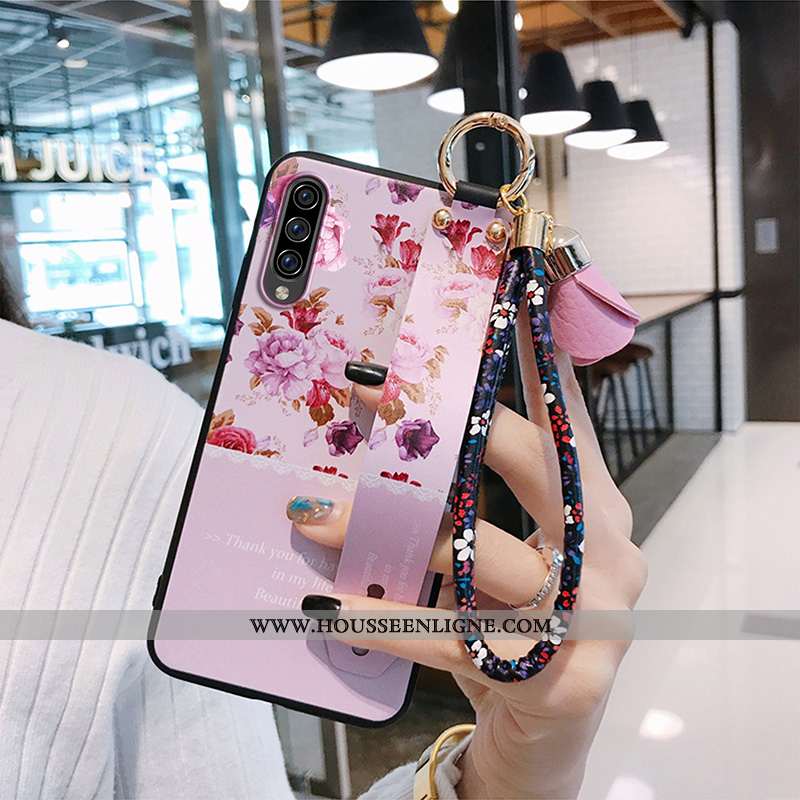 Housse Samsung Galaxy A70s Fluide Doux Silicone Amoureux Protection Légères Tendance Délavé En Daim 