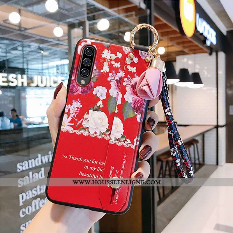 Housse Samsung Galaxy A70s Fluide Doux Silicone Amoureux Protection Légères Tendance Délavé En Daim 