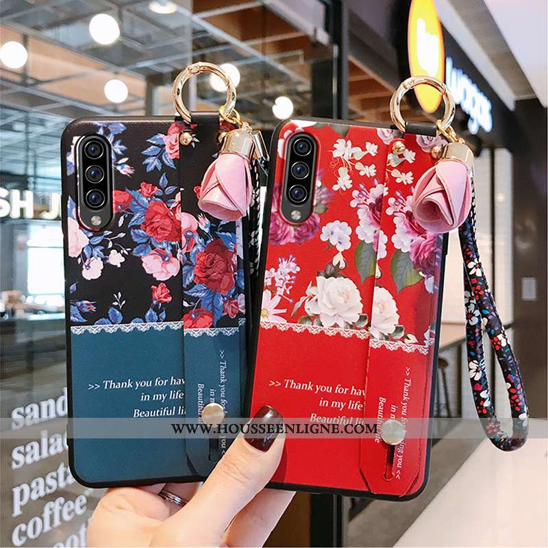 Housse Samsung Galaxy A70s Fluide Doux Silicone Amoureux Protection Légères Tendance Délavé En Daim 