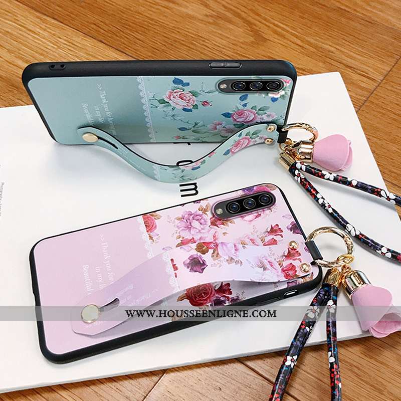 Housse Samsung Galaxy A70s Fluide Doux Silicone Amoureux Protection Légères Tendance Délavé En Daim 