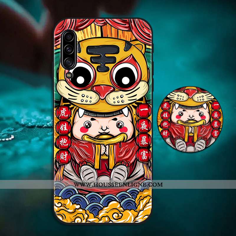 Housse Samsung Galaxy A70s Personnalité Créatif Silicone Tendance Coque Téléphone Portable Support R