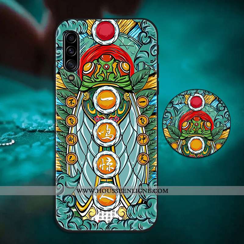 Housse Samsung Galaxy A70s Personnalité Créatif Silicone Tendance Coque Téléphone Portable Support R