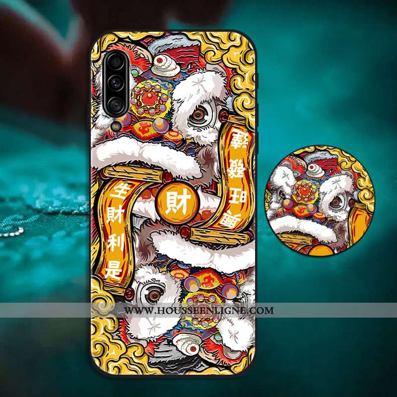 Housse Samsung Galaxy A70s Personnalité Créatif Silicone Tendance Coque Téléphone Portable Support R