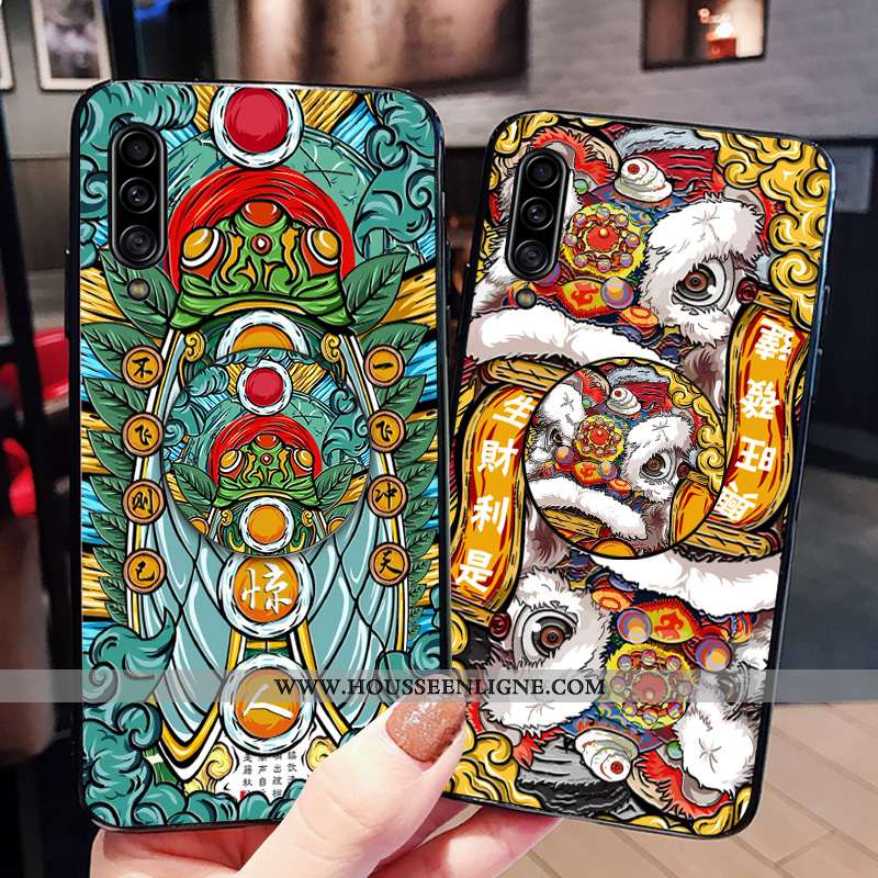 Housse Samsung Galaxy A70s Personnalité Créatif Silicone Tendance Coque Téléphone Portable Support R