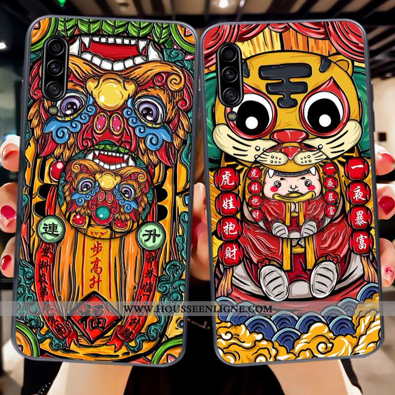 Housse Samsung Galaxy A70s Personnalité Créatif Silicone Tendance Coque Téléphone Portable Support R