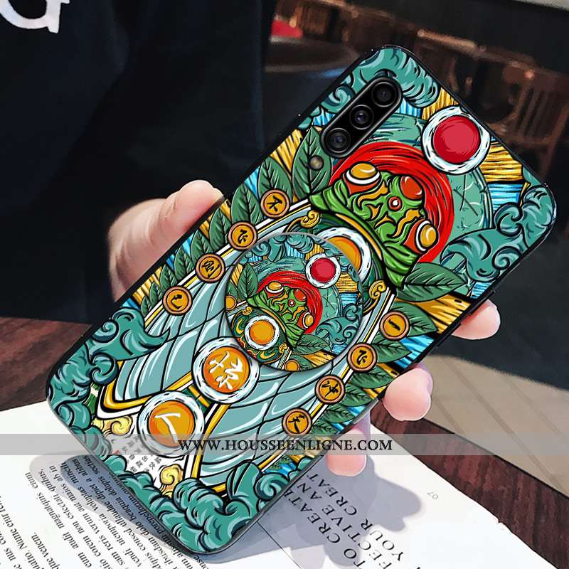 Housse Samsung Galaxy A70s Personnalité Créatif Silicone Tendance Coque Téléphone Portable Support R