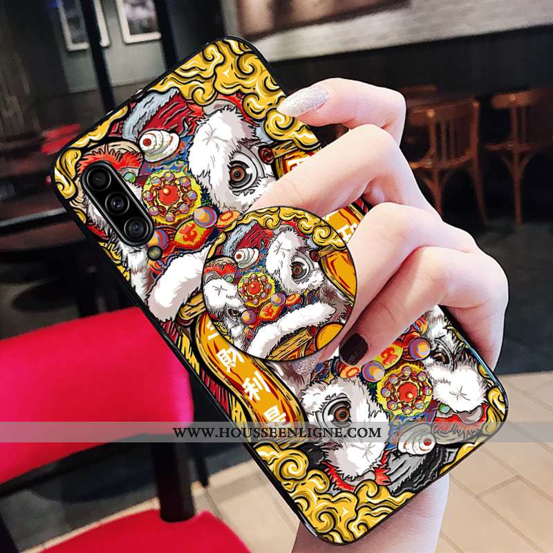 Housse Samsung Galaxy A70s Personnalité Créatif Silicone Tendance Coque Téléphone Portable Support R