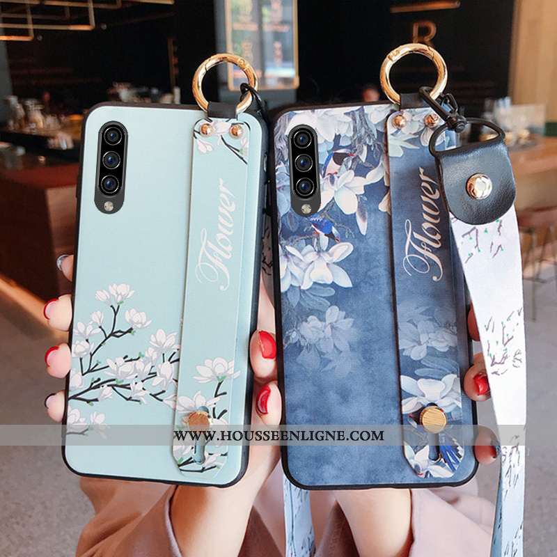 Housse Samsung Galaxy A70s Protection Ornements Suspendus Téléphone Portable Frais Bleu Étoile Tenda