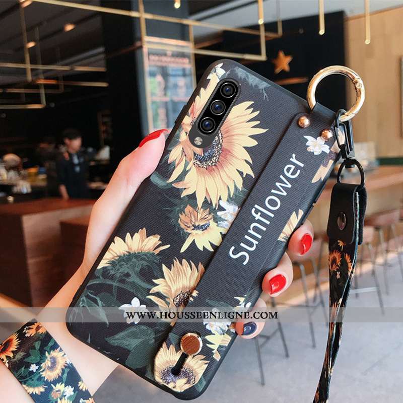 Housse Samsung Galaxy A70s Protection Ornements Suspendus Téléphone Portable Frais Bleu Étoile Tenda