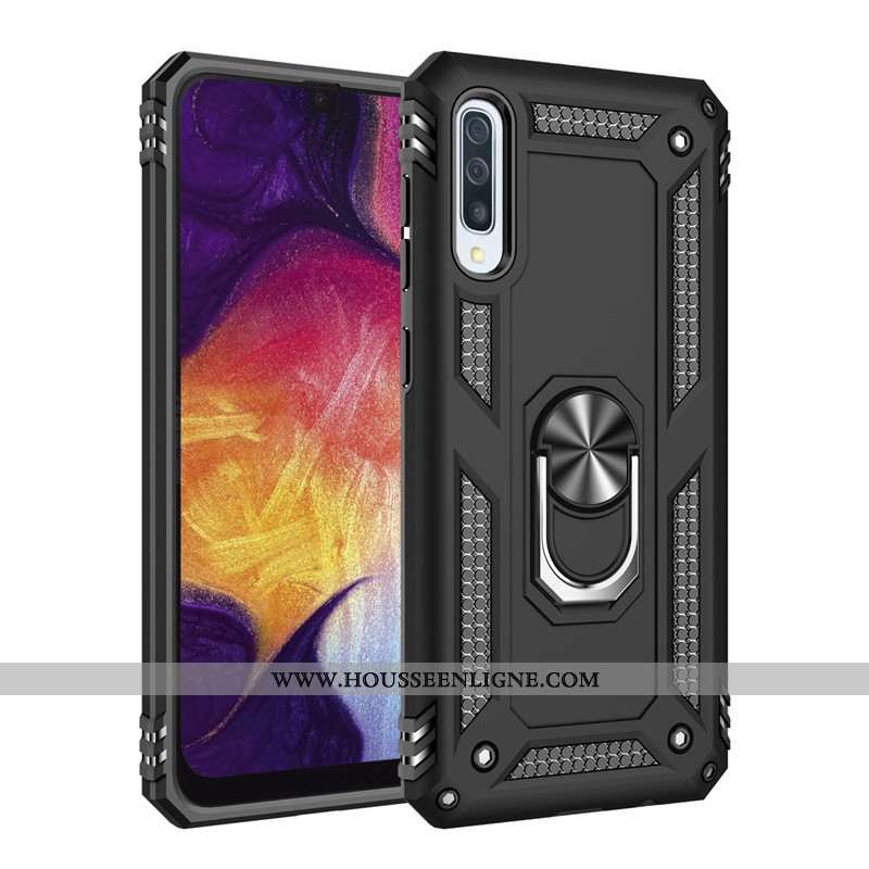 Housse Samsung Galaxy A70s Tendance Fluide Doux Rose Incassable Anneau Tout Compris Une Agrafe