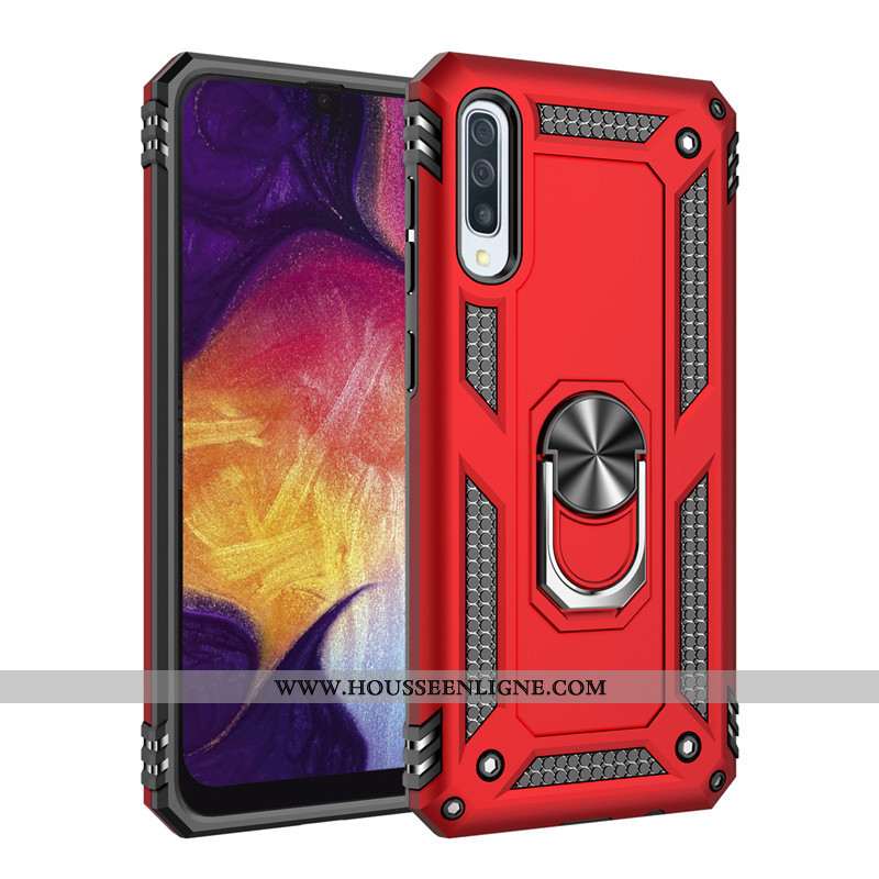 Housse Samsung Galaxy A70s Tendance Fluide Doux Rose Incassable Anneau Tout Compris Une Agrafe