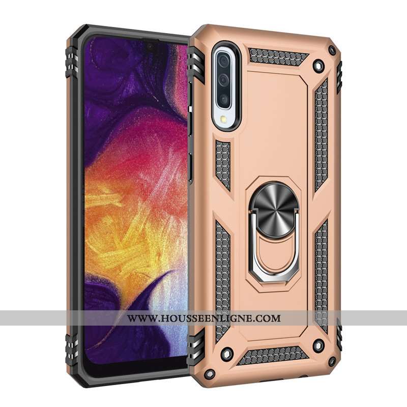 Housse Samsung Galaxy A70s Tendance Fluide Doux Rose Incassable Anneau Tout Compris Une Agrafe