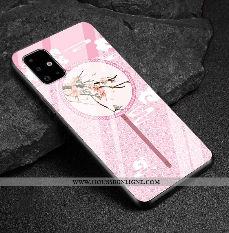 Housse Samsung Galaxy A71 Créatif Tendance Nouveau Verre Richesse Blanc Étui Blanche