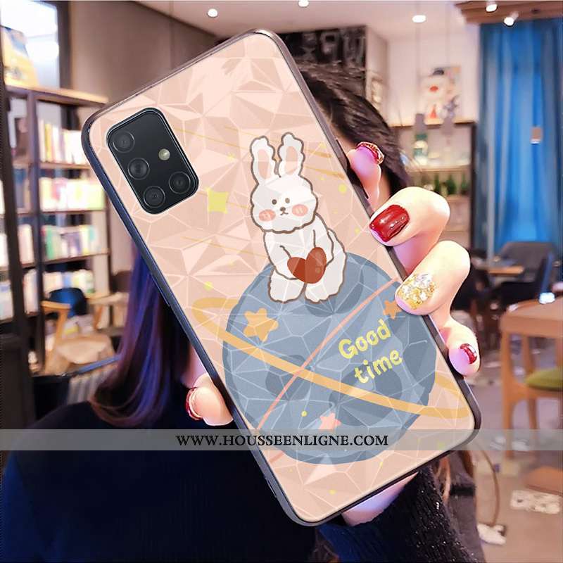 Housse Samsung Galaxy A71 Modèle Fleurie Dessin Animé Coque Petit Étoile Frais Personnalisé Jaune
