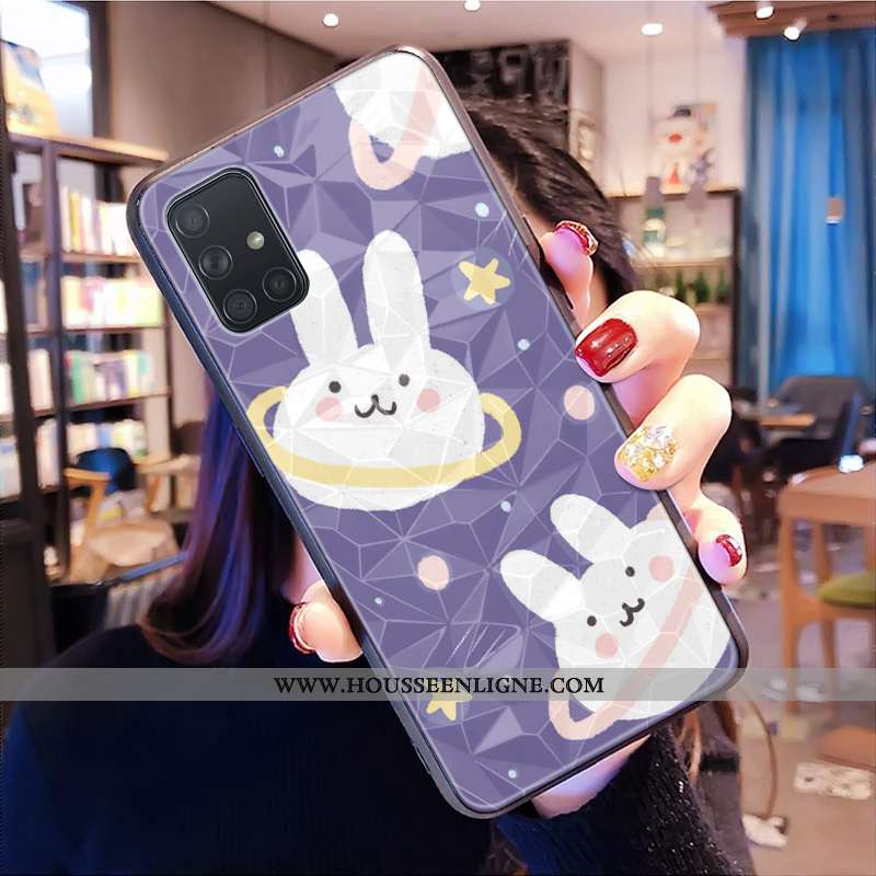 Housse Samsung Galaxy A71 Modèle Fleurie Dessin Animé Coque Petit Étoile Frais Personnalisé Jaune