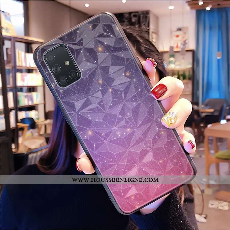 Housse Samsung Galaxy A71 Modèle Fleurie Fluide Doux Modèle Protection Incassable Étui Personnalisé 