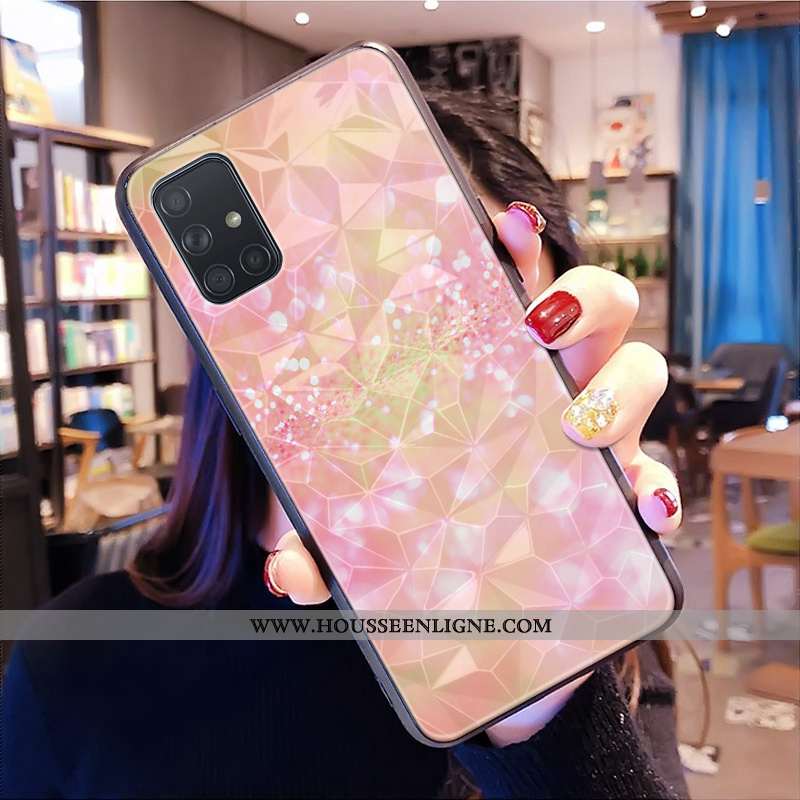 Housse Samsung Galaxy A71 Modèle Fleurie Fluide Doux Modèle Protection Incassable Étui Personnalisé 