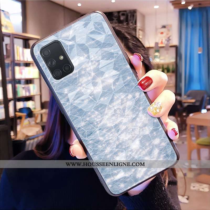 Housse Samsung Galaxy A71 Modèle Fleurie Fluide Doux Modèle Protection Incassable Étui Personnalisé 