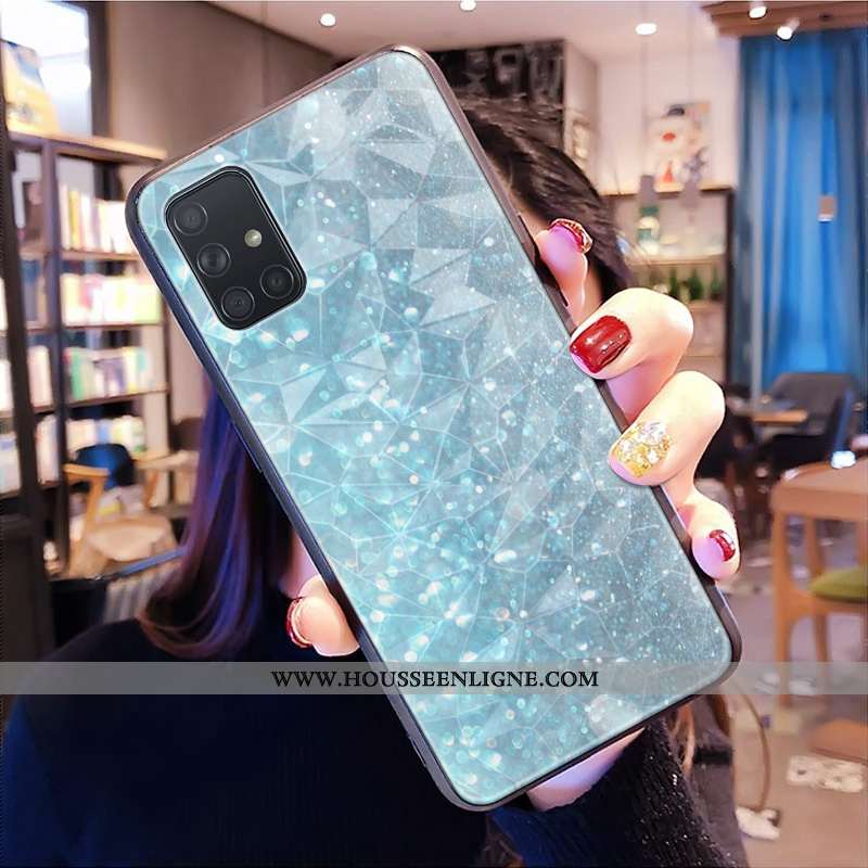 Housse Samsung Galaxy A71 Modèle Fleurie Fluide Doux Modèle Protection Incassable Étui Personnalisé 