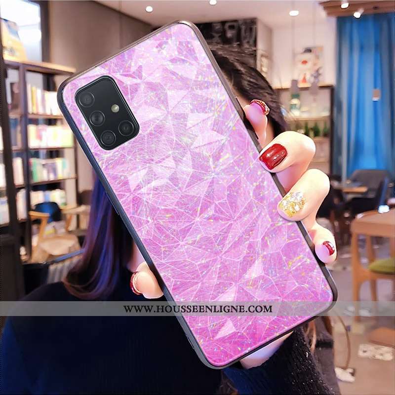 Housse Samsung Galaxy A71 Modèle Fleurie Fluide Doux Modèle Protection Incassable Étui Personnalisé 