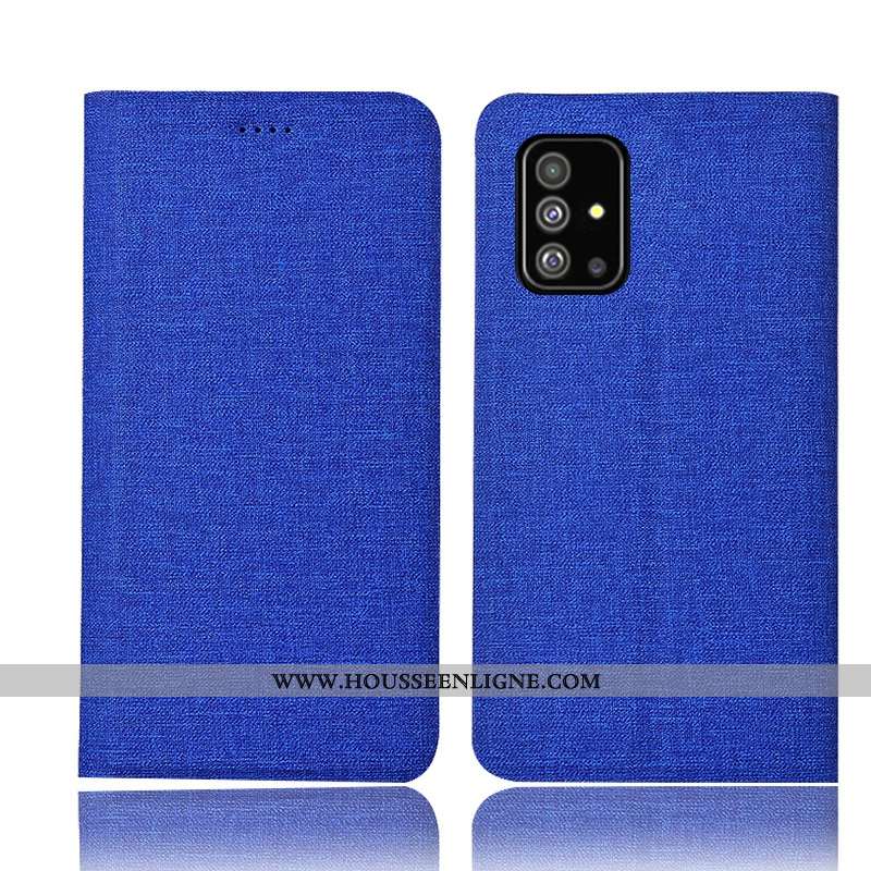 Housse Samsung Galaxy A71 Protection Cuir Téléphone Portable Rose Coque Étui