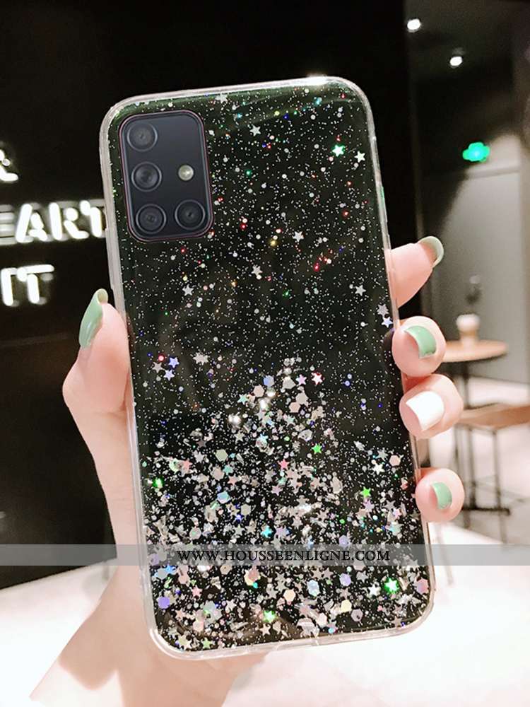 Housse Samsung Galaxy A71 Protection Dessin Animé Incassable Rose Étui Étoile Téléphone Portable