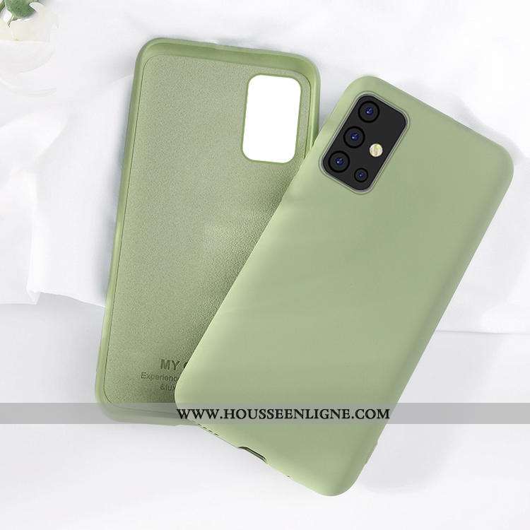 Housse Samsung Galaxy A71 Protection Fluide Doux Étoile Nouveau Coque Simple Membrane Bleu Foncé